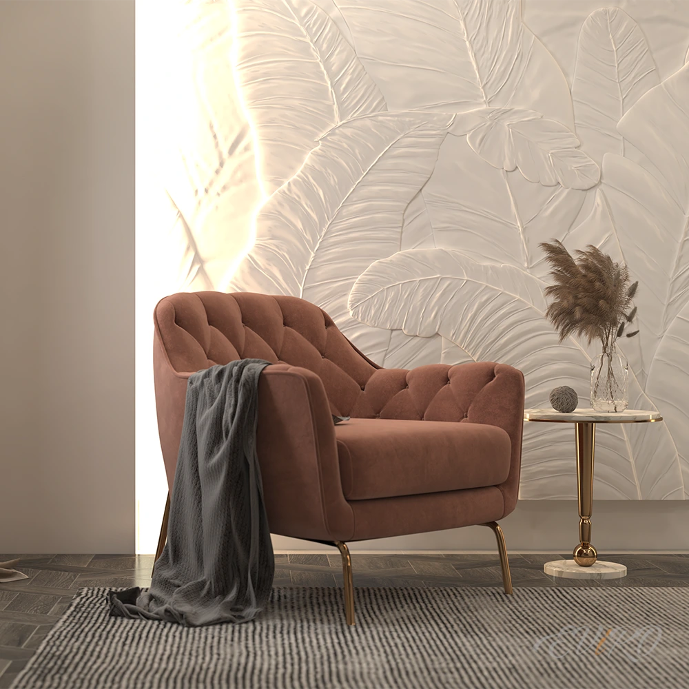 Гипсовый 3D барельеф EViRO Feathers