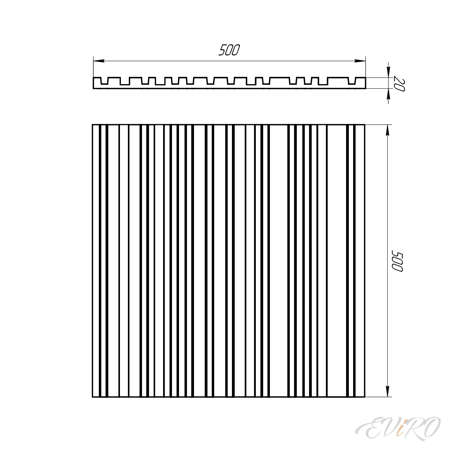 Гипсовая 3D панель EViRO Barcode