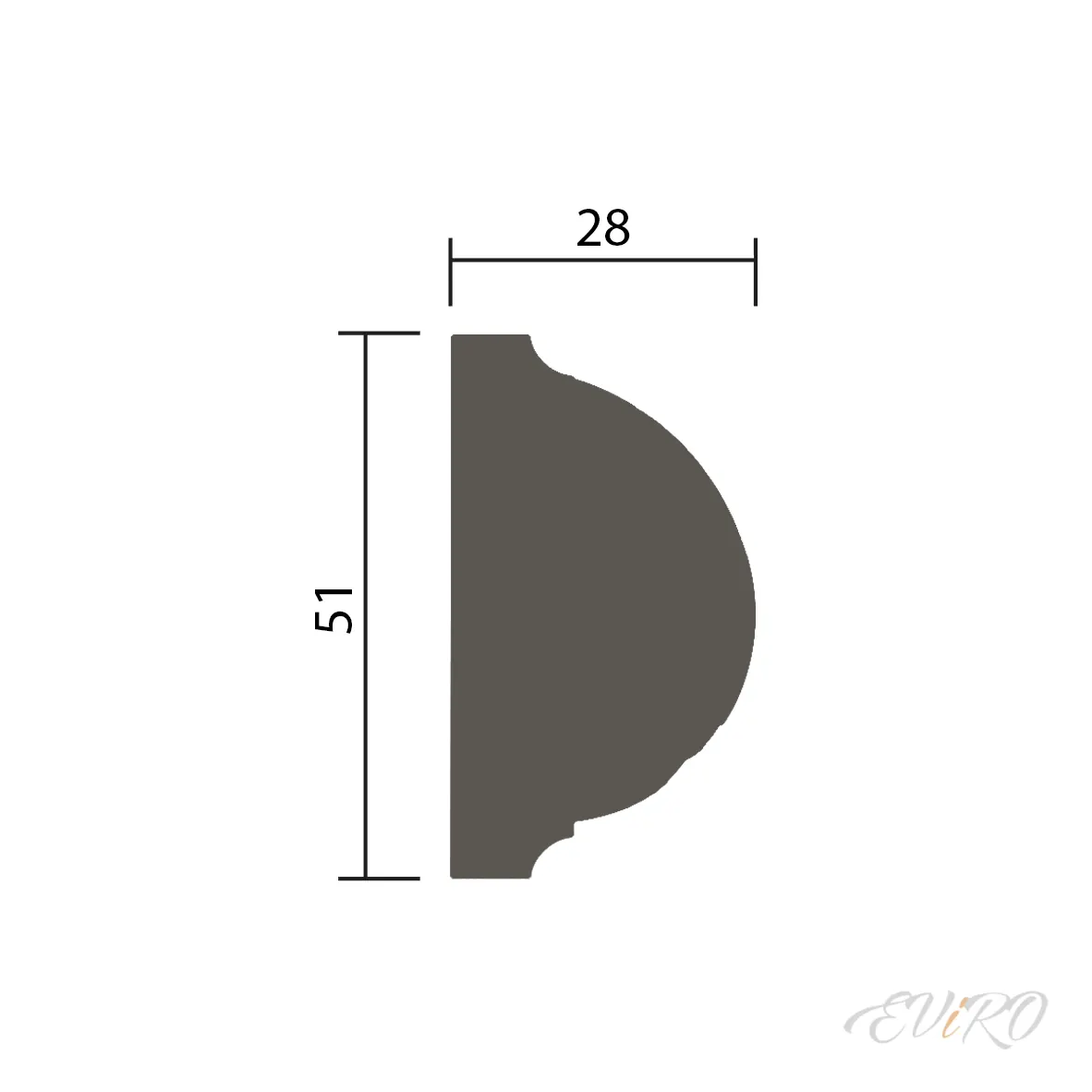 Молдинг EViRO Модель 1.51.361