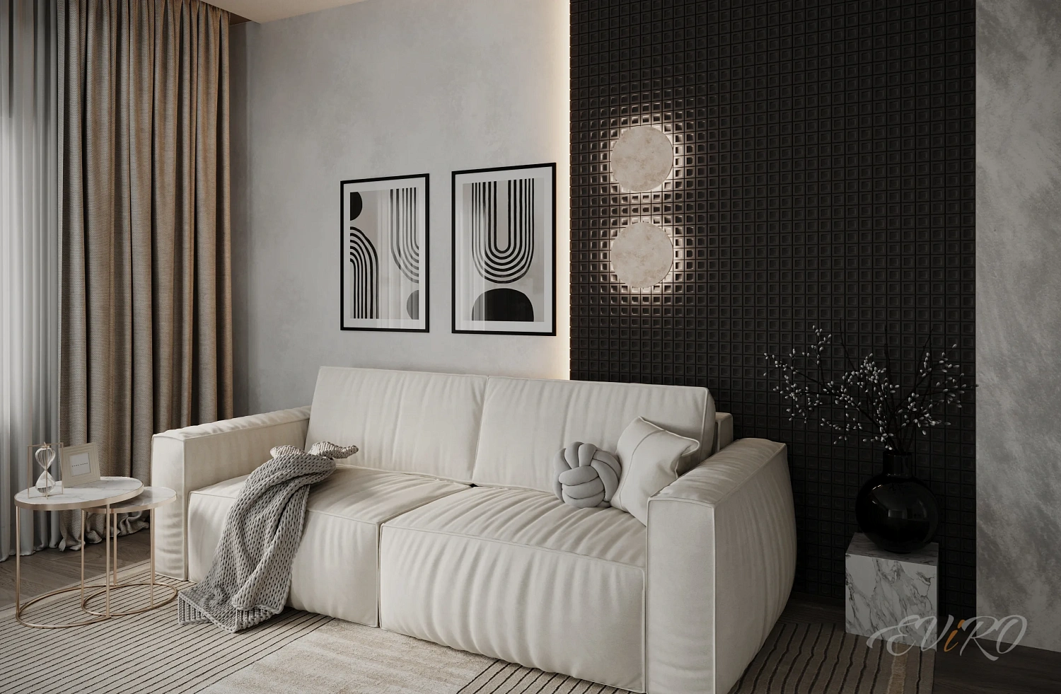 Гипсовая 3D панель EViRO Effect Dot