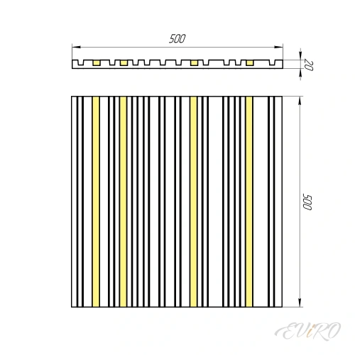 Гипсовая 3D панель EViRO Barcode